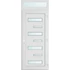 Műanyag bejárati ajtó 100x240 jobbos Georgia 7 üveges 2 rétegű üveggel és hőszigetelt panellel 5 kamrás fehér