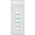 Műanyag bejárati ajtó 100x240 balos Maryland 1 üveges 2 rétegű üveggel és hőszigetelt panellel 5 kamrás fehér