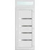 Műanyag bejárati ajtó 100x240 jobbos Norfolk tömör 2 rétegű üveggel és hőszigetelt panellel 5 kamrás fehér