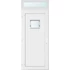 Műanyag bejárati ajtó 100x240 balos Washington 1 üveges 2 rétegű üveggel és hőszigetelt panellel 5 kamrás fehér