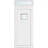 Műanyag bejárati ajtó 100x240 jobbos Washington 1 üveges 2 rétegű üveggel és hőszigetelt panellel 5 kamrás fehér