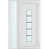 Műanyag bejárati ajtó 130x210 jobbos Maryland 1 üveges 2 rétegű üveggel és hőszigetelt panellel 5 kamrás fehér