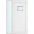 Műanyag bejárati ajtó 130x210 jobbos Washington 1 üveges 2 rétegű üveggel és hőszigetelt panellel 5 kamrás fehér
