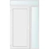 Műanyag bejárati ajtó 130x240 balos Delaware tömör 2 rétegű üveggel és hőszigetelt panellel 5 kamrás fehér