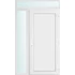 Műanyag bejárati ajtó 130x240 jobbos Delaware tömör 2 rétegű üveggel és hőszigetelt panellel 5 kamrás fehér