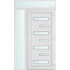 Műanyag bejárati ajtó 130x240 jobbos Georgia 7 üveges 3 rétegű üveggel extra vastag hőszigetelt panellal felül+oldalvilágítóval 5 kamrás fehér