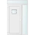 Műanyag bejárati ajtó 130x240 balos Washington 1 üveges 2 rétegű üveggel és hőszigetelt panellel 5 kamrás fehér