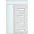 Műanyag bejárati ajtó 140x240 jobbos Georgia 7 üveges 2 rétegű üveggel és hőszigetelt panellel 5 kamrás fehér
