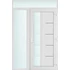 Műanyag bejárati ajtó 140x240 jobbos Indiana 1 üveges 2 rétegű üveggel és hőszigetelt panellel 5 kamrás fehér