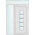 Műanyag bejárati ajtó 140x240 jobbos Maryland 1 üveges 2 rétegű üveggel és hőszigetelt panellel 5 kamrás fehér