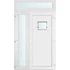 Műanyag bejárati ajtó 140x240 jobbos Washington 1 üveges 2 rétegű üveggel és hőszigetelt panellel 5 kamrás fehér