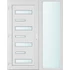 Műanyag bejárati ajtó 150x210 balos Georgia 7 üveges 2 rétegű üveggel és hőszigetelt panellel 5 kamrás fehér