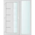 Műanyag bejárati ajtó 150x210 balos Indiana 1 üveges 2 rétegű üveggel és hőszigetelt panellel 5 kamrás fehér