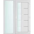 Műanyag bejárati ajtó 150x210 jobbos Indiana 1 üveges 2 rétegű üveggel és hőszigetelt panellel 5 kamrás fehér