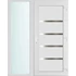 Műanyag bejárati ajtó 150x210 jobbos Norfolk tömör 2 rétegű üveggel és hőszigetelt panellel 5 kamrás fehér