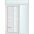 Műanyag bejárati ajtó 150x240 balos Indiana 1 üveges 2 rétegű üveggel és hőszigetelt panellel 5 kamrás fehér