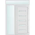 Műanyag bejárati ajtó 150x240 jobbos Jacksonville 5 üveges 2 rétegű üveggel és hőszigetelt panellel 5 kamrás fehér