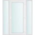 Műanyag bejárati ajtó 160x210 jobbos Baltimore üveges 2 rétegű üveggel és hőszigetelt panellel 5 kamrás fehér
