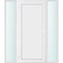 Műanyag bejárati ajtó 160x210 balos Delaware tömör 2 rétegű üveggel és hőszigetelt panellel 5 kamrás fehér