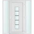Műanyag bejárati ajtó 160x210 jobbos Maryland 1 üveges 2 rétegű üveggel és hőszigetelt panellel 5 kamrás fehér