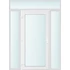 Műanyag bejárati ajtó 160x240 balos Baltimore üveges 2 rétegű üveggel és hőszigetelt panellel 5 kamrás fehér