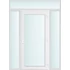 Műanyag bejárati ajtó 160x240 jobbos Baltimore üveges 2 rétegű üveggel és hőszigetelt panellel 5 kamrás fehér