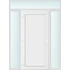 Műanyag bejárati ajtó 160x240 balos Delaware tömör 2 rétegű üveggel és hőszigetelt panellel 5 kamrás fehér