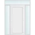 Műanyag bejárati ajtó 160x240 jobbos Delaware tömör 2 rétegű üveggel és hőszigetelt panellel 5 kamrás fehér