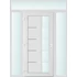 Műanyag bejárati ajtó 160x240 balos Indiana 1 üveges 2 rétegű üveggel és hőszigetelt panellel 5 kamrás fehér