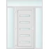 Műanyag bejárati ajtó 160x240 balos Jacksonville 5 üveges 2 rétegű üveggel és hőszigetelt panellel 5 kamrás fehér