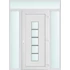Műanyag bejárati ajtó 160x240 jobbos Maryland 1 üveges 2 rétegű üveggel és hőszigetelt panellel 5 kamrás fehér