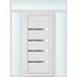 Műanyag bejárati ajtó 160x240 balos Norfolk tömör 2 rétegű üveggel és hőszigetelt panellel 5 kamrás fehér