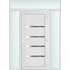 Műanyag bejárati ajtó 160x240 jobbos Norfolk tömör 2 rétegű üveggel és hőszigetelt panellel 5 kamrás fehér