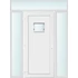 Műanyag bejárati ajtó 160x240 balos Washington 1 üveges 2 rétegű üveggel és hőszigetelt panellel 5 kamrás fehér