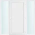 Műanyag bejárati ajtó 180x210 jobbos Delaware tömör 2 rétegű üveggel és hőszigetelt panellel 5 kamrás fehér