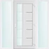 Műanyag bejárati ajtó 180x210 jobbos Indiana 1 üveges 2 rétegű üveggel és hőszigetelt panellel 5 kamrás fehér