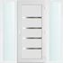 Műanyag bejárati ajtó 180x210 jobbos Norfolk tömör 2 rétegű üveggel és hőszigetelt panellel 5 kamrás fehér