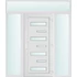 Műanyag bejárati ajtó 180x240 jobbos Georgia 7 üveges 2 rétegű üveggel és hőszigetelt panellel 5 kamrás fehér