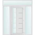 Műanyag bejárati ajtó 180x240 jobbos Indiana 1 üveges 2 rétegű üveggel és hőszigetelt panellel 5 kamrás fehér