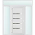 Műanyag bejárati ajtó 180x240 balos Norfolk tömör 2 rétegű üveggel és hőszigetelt panellel 5 kamrás fehér