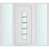 Műanyag bejárati ajtó 200x210 jobbos Maryland 1 üveges 2 rétegű üveggel és hőszigetelt panellel 5 kamrás fehér