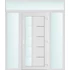 Műanyag bejárati ajtó 200x240 jobbos Indiana 1 üveges 2 rétegű üveggel és hőszigetelt panellel 5 kamrás fehér