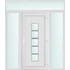 Műanyag bejárati ajtó 200x240 jobbos Maryland 1 üveges 2 rétegű üveggel és hőszigetelt panellel 5 kamrás fehér