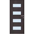 Beltéri ajtólap Missouri dekorfóliás 75x210 SAVMART ÜVEGGEL balos Wenge színben 