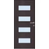 Beltéri ajtólap Missouri dekorfóliás 90x210 SAVMART ÜVEGGEL balos Wenge színben 