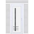 Műanyag bejárati ajtó 180x240 balos Daytona 1 üveges 3 rétegű üveggel extra vastag hőszigetelt panellal felül+oldalvilágítóval 5 kamrás fehér