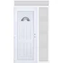 Műanyag bejárati ajtó 140x240 balos Miami 1 üveges felül+oldalvilágítóval 5 kamrás fehér