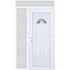 Műanyag bejárati ajtó 140x240 jobbos Miami 1 üveges felül+oldalvilágítóval 5 kamrás fehér