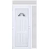 Műanyag bejárati ajtó 130x240 balos Miami 1 üveges 3 rétegű üveggel extra vastag hőszigetelt panellal felül+oldalvilágítóval 5 kamrás fehér