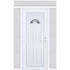 Műanyag bejárati ajtó 160x240 balos Miami 1 üveges 3 rétegű üveggel extra vastag hőszigetelt panellal felül+oldalvilágítóval 5 kamrás fehér